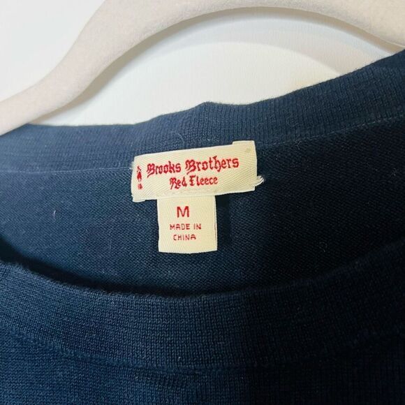 Brooks Brothers Red Fleece Blue Cotton Balloon Sleeve Blouse Top - Picture 2 of 8